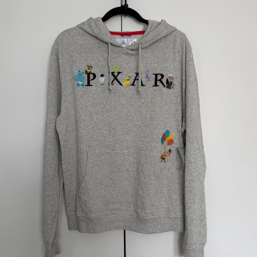 Disney Pixar Hoodie w/Character Graphics M